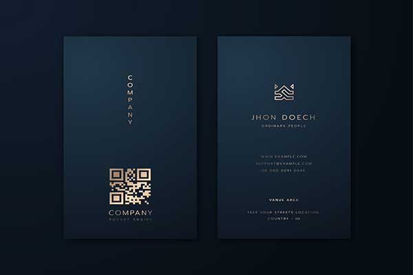 Embossed Business Card