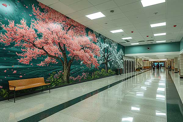 Large Cherry Blossom Wall Mural